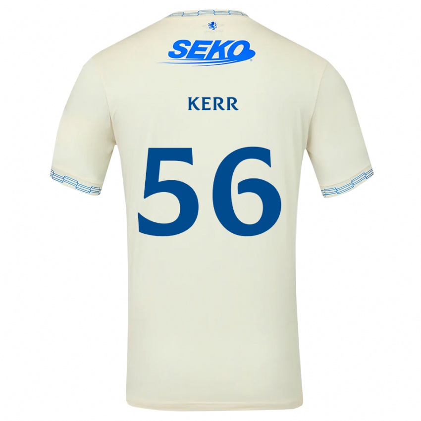 ילדים אראן קר #56 כחול שמיים עמוק לבן הרחק ג'רזי 2026/27 חולצה קצרה