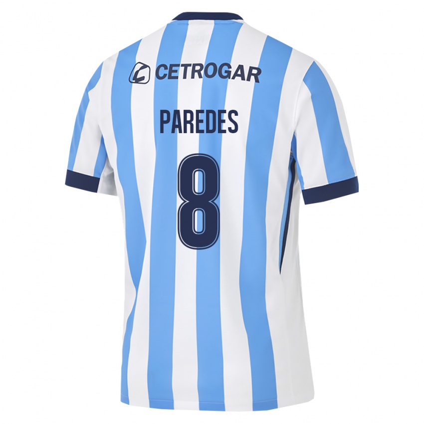 גברים Pedro Paredes #8 כחול בהיר לבן שחור ג'רזי ביתית 2026/27 חולצה קצרה
