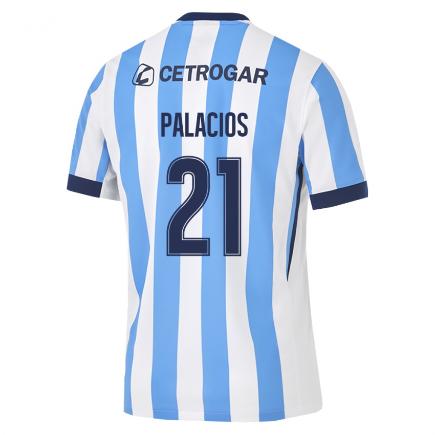 גברים Sofía Palacios #21 כחול בהיר לבן שחור ג'רזי ביתית 2026/27 חולצה קצרה