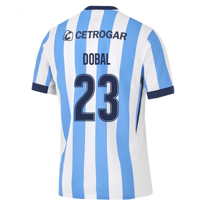 גברים Joaquín Dobal #23 כחול בהיר לבן שחור ג'רזי ביתית 2026/27 חולצה קצרה
