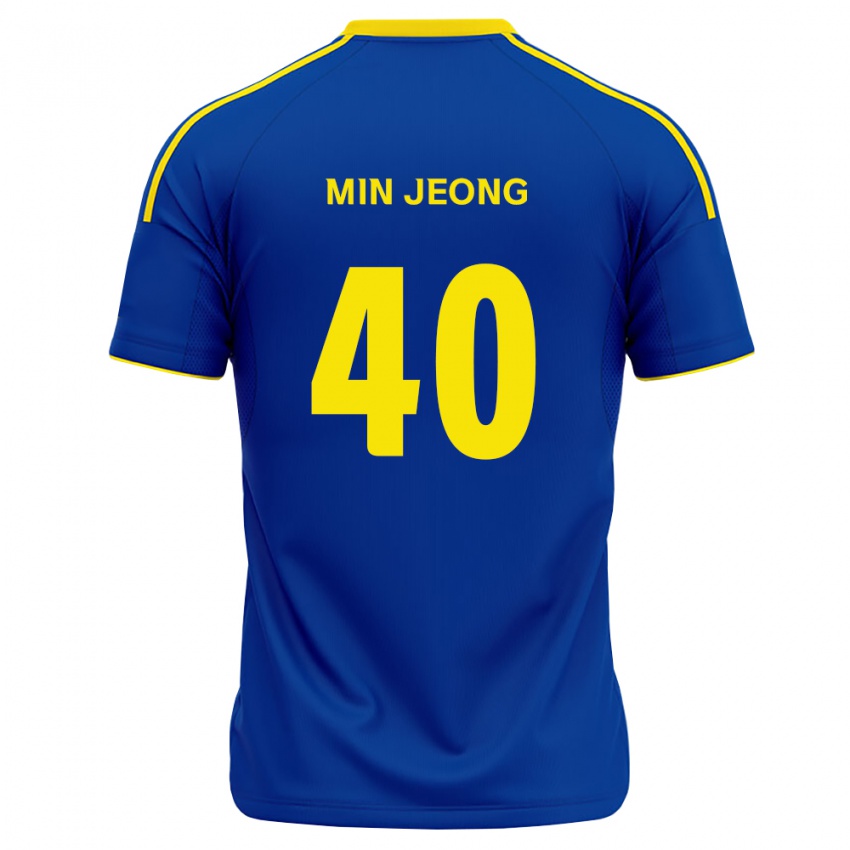 גברים Min Jeong #40 כחול מלכותי צהוב ג'רזי ביתית 2026/27 חולצה קצרה