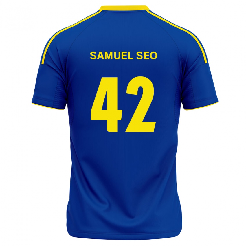 גברים Samuel Seo #42 כחול מלכותי צהוב ג'רזי ביתית 2026/27 חולצה קצרה