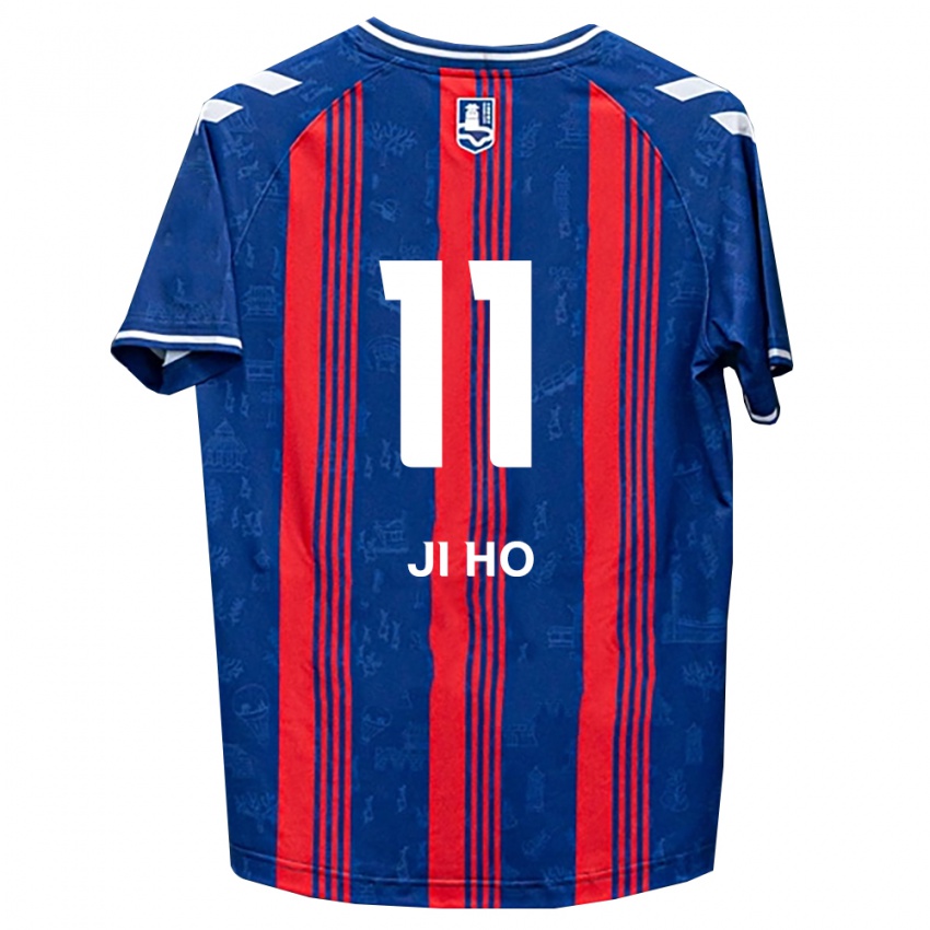 גברים Ji-Ho Soon #11 כחול אדום לבן ג'רזי ביתית 2026/27 חולצה קצרה