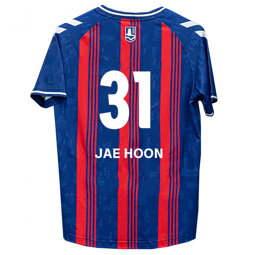גברים Jae-Hoon Lee #31 כחול אדום לבן ג'רזי ביתית 2026/27 חולצה קצרה