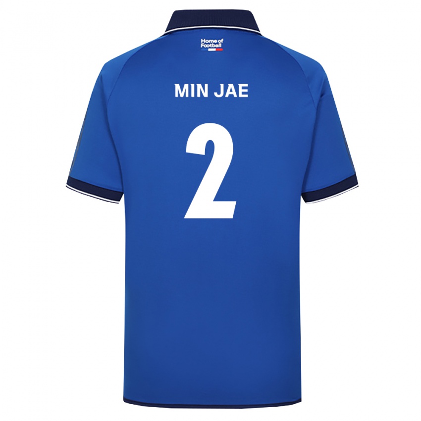 גברים Min-Jae Cho #2 כחול מלכותי לבן אדום ג'רזי ביתית 2026/27 חולצה קצרה