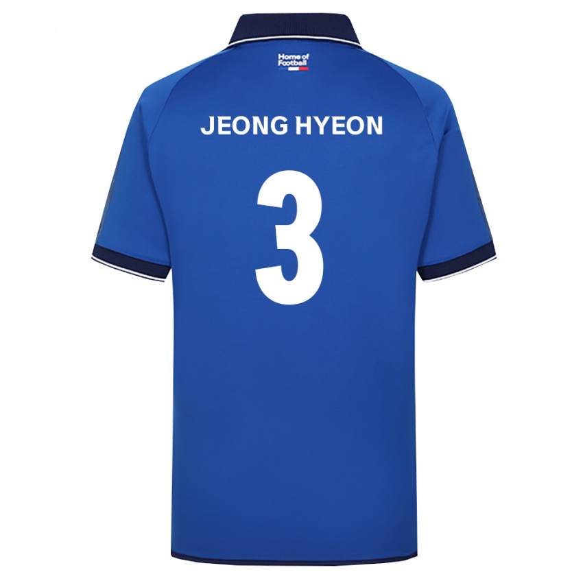 גברים Jeong-Hyeon Kim #3 כחול מלכותי לבן אדום ג'רזי ביתית 2026/27 חולצה קצרה