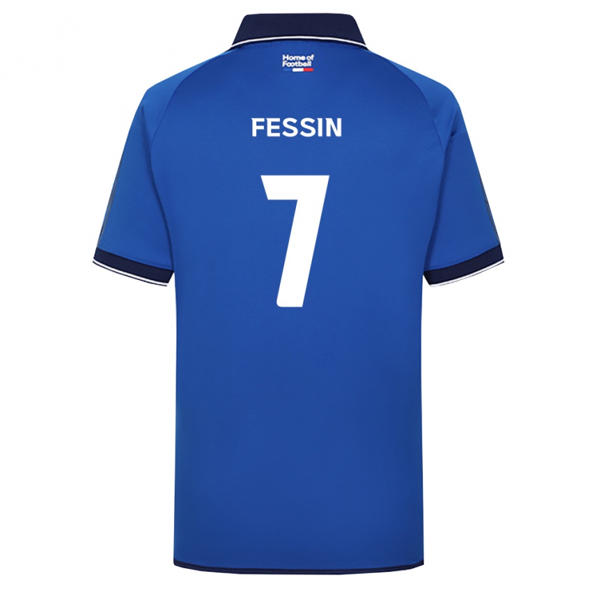 גברים Fessin #7 כחול מלכותי לבן אדום ג'רזי ביתית 2026/27 חולצה קצרה
