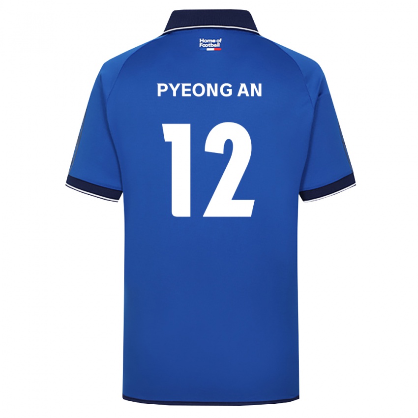 גברים Pyeong-An Lee #12 כחול מלכותי לבן אדום ג'רזי ביתית 2026/27 חולצה קצרה