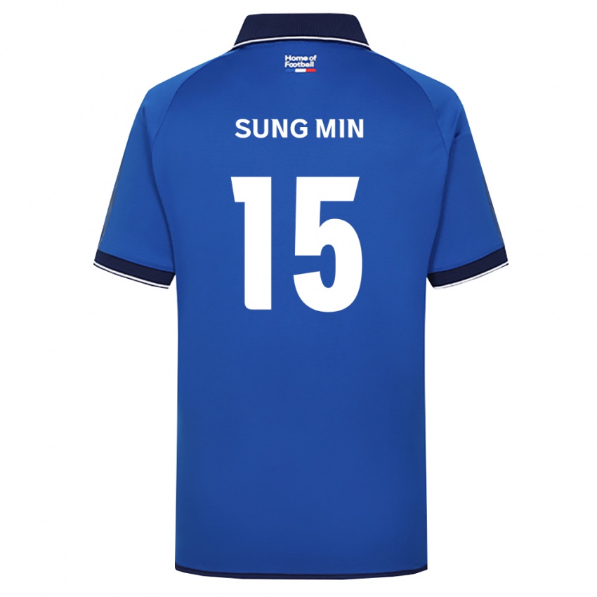 גברים Sung-Min Jung #15 כחול מלכותי לבן אדום ג'רזי ביתית 2026/27 חולצה קצרה