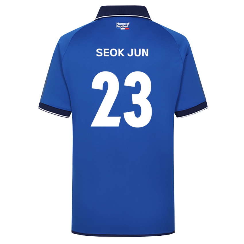 גברים Seok-Jun Wi #23 כחול מלכותי לבן אדום ג'רזי ביתית 2026/27 חולצה קצרה