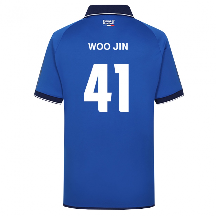 גברים Woo-Jin Kim #41 כחול מלכותי לבן אדום ג'רזי ביתית 2026/27 חולצה קצרה