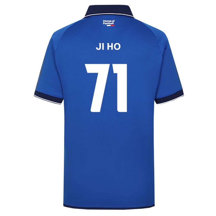 גברים Ji-Ho Kim #71 כחול מלכותי לבן אדום ג'רזי ביתית 2026/27 חולצה קצרה
