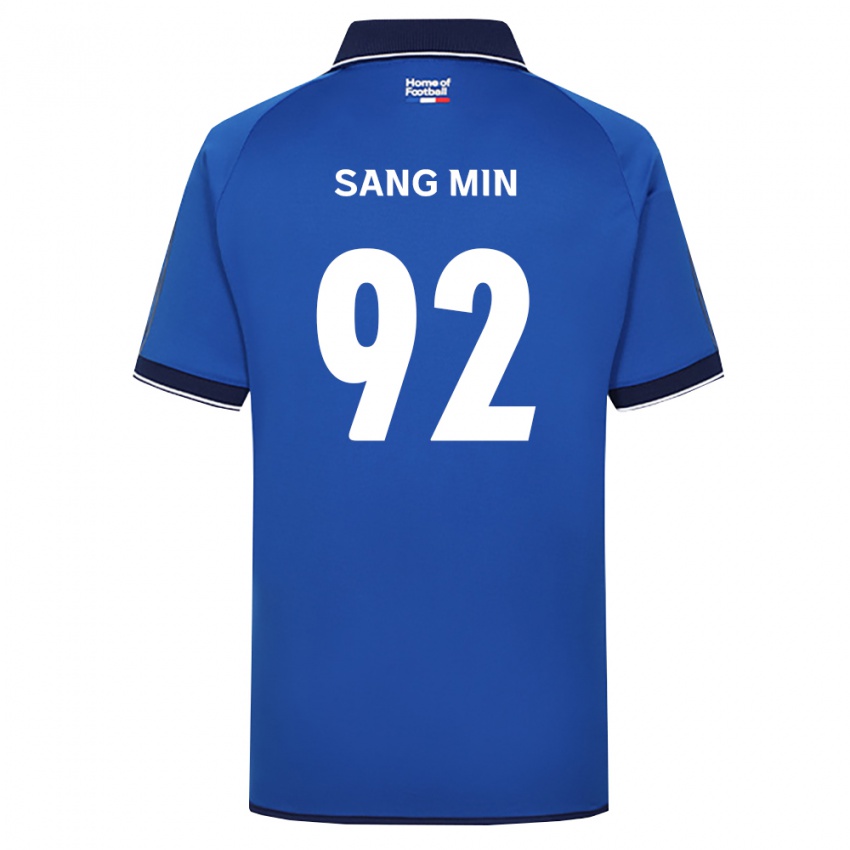 גברים Sang-Min Lee #92 כחול מלכותי לבן אדום ג'רזי ביתית 2026/27 חולצה קצרה