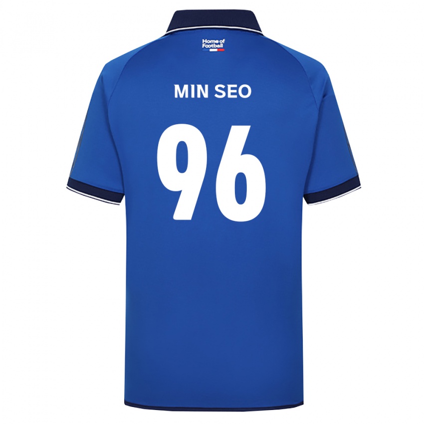 גברים מין-סאו קו #96 כחול מלכותי לבן אדום ג'רזי ביתית 2026/27 חולצה קצרה