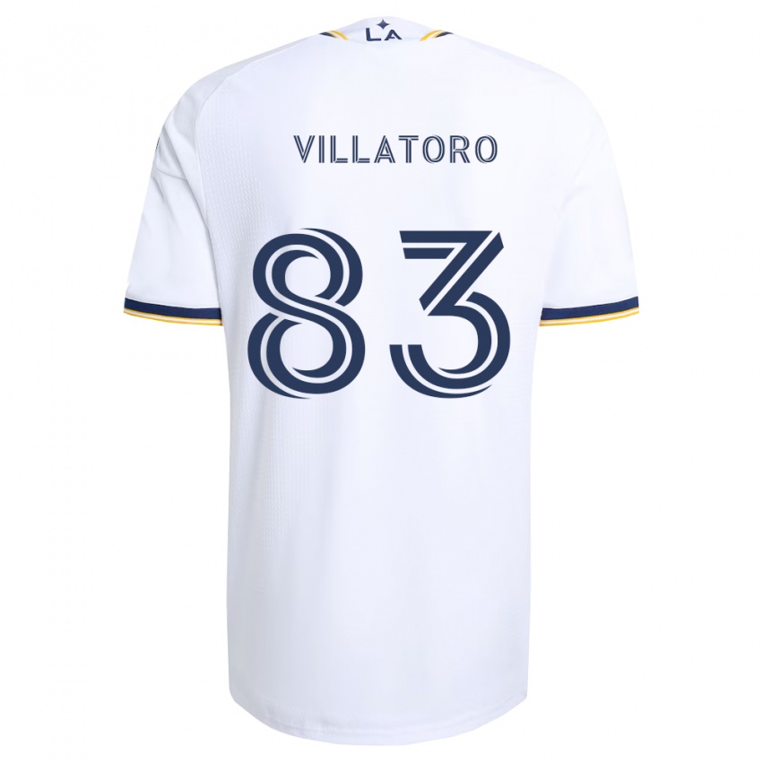 גברים Angel Villatoro #83 כחול צהוב ולבן ג'רזי ביתית 2026/27 חולצה קצרה