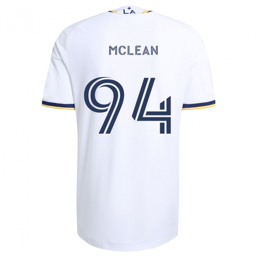 גברים Mateo Mclean #94 כחול צהוב ולבן ג'רזי ביתית 2026/27 חולצה קצרה