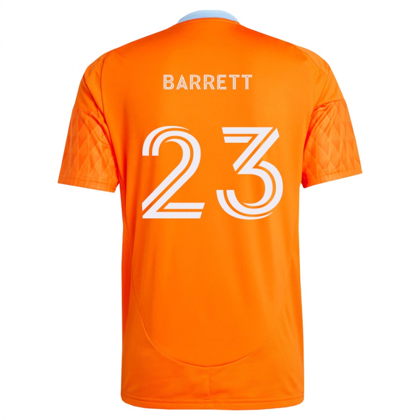 גברים Daniel Barrett #23 כתום לבן ג'רזי ביתית 2026/27 חולצה קצרה