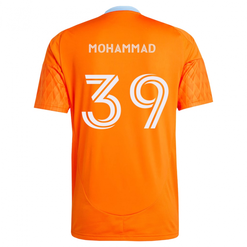 גברים Samir Mohammad #39 כתום לבן ג'רזי ביתית 2026/27 חולצה קצרה