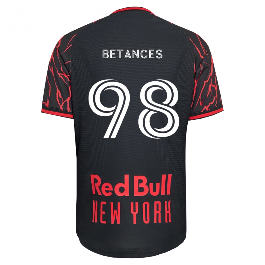 גברים Aidan Betances #98 אדום שחור לבן ג'רזי ביתית 2026/27 חולצה קצרה