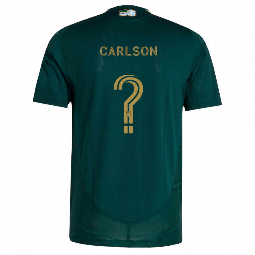 גברים Kai Carlson #0 ירוק כהה חום ג'רזי ביתית 2026/27 חולצה קצרה