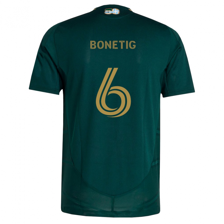 גברים Alex Bonetig #6 ירוק כהה חום ג'רזי ביתית 2026/27 חולצה קצרה