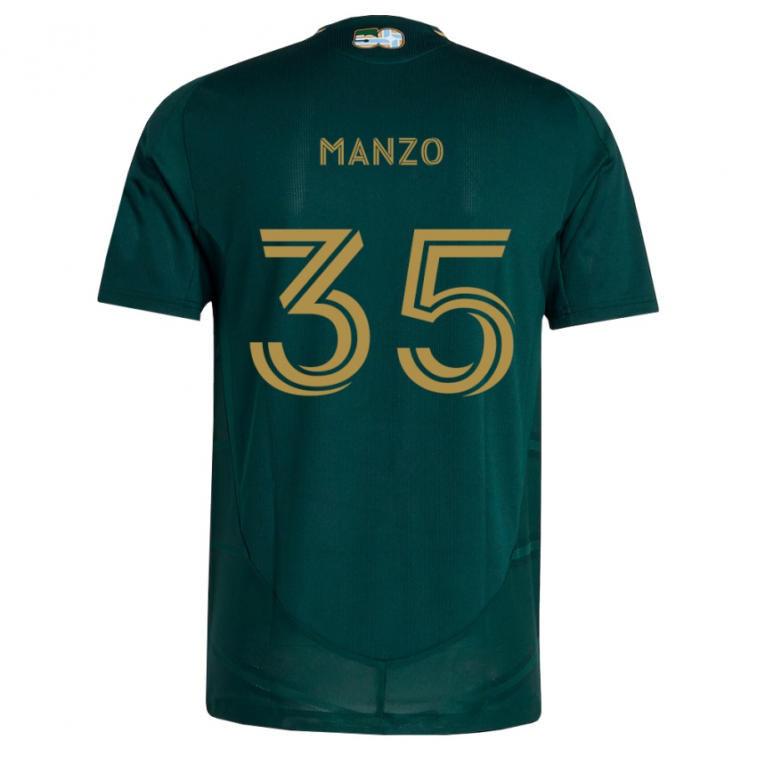 גברים Alexis Manzo #35 ירוק כהה חום ג'רזי ביתית 2026/27 חולצה קצרה