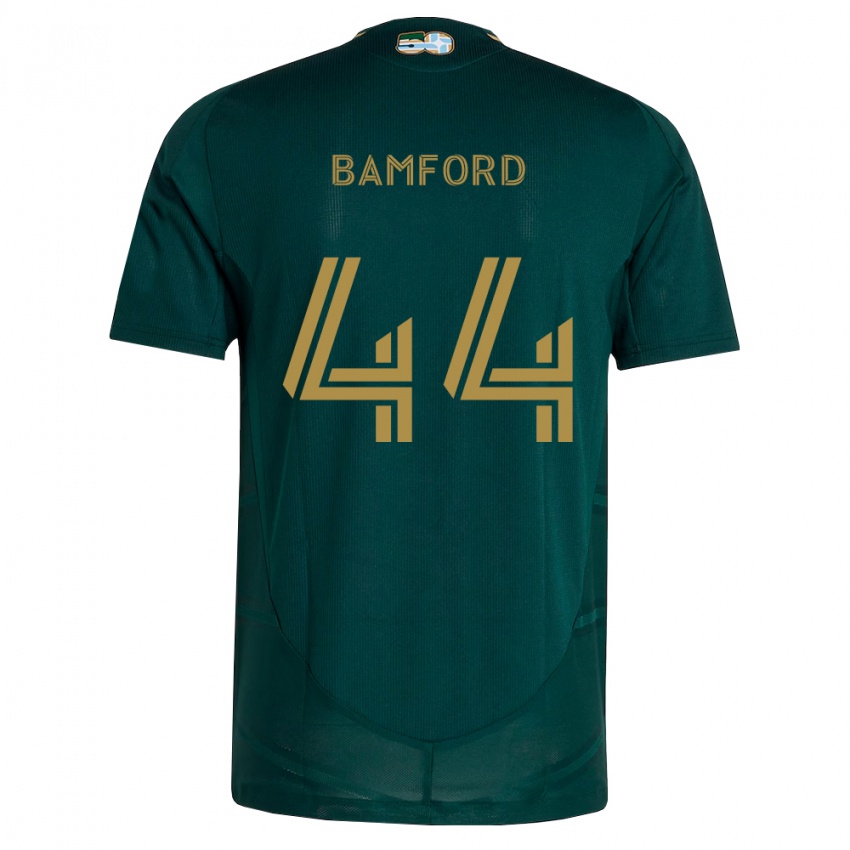 גברים Alex Bamford #44 ירוק כהה חום ג'רזי ביתית 2026/27 חולצה קצרה
