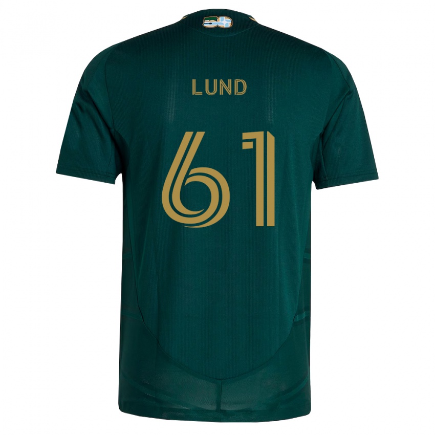 גברים Nicklas Lund #61 ירוק כהה חום ג'רזי ביתית 2026/27 חולצה קצרה