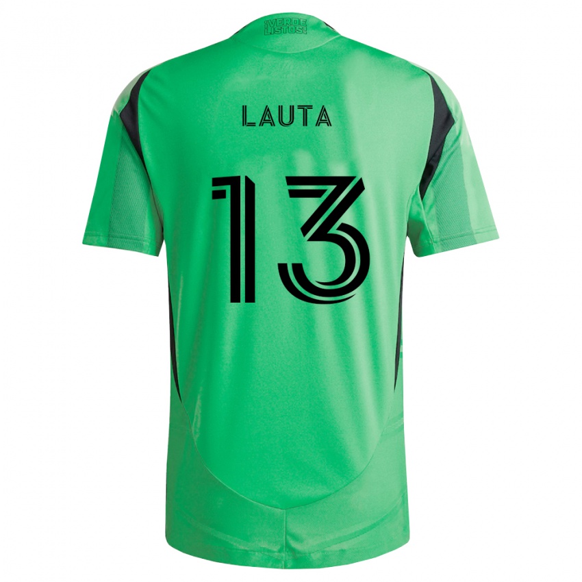 גברים Erik Lauta #13 ירוק אזמרגד שחור ג'רזי ביתית 2026/27 חולצה קצרה