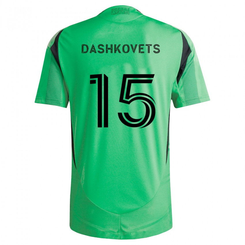 גברים Artem Dashkovets #15 ירוק אזמרגד שחור ג'רזי ביתית 2026/27 חולצה קצרה