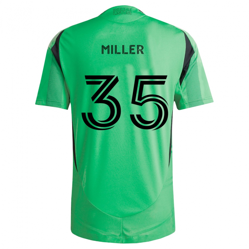גברים Mason Miller #35 ירוק אזמרגד שחור ג'רזי ביתית 2026/27 חולצה קצרה