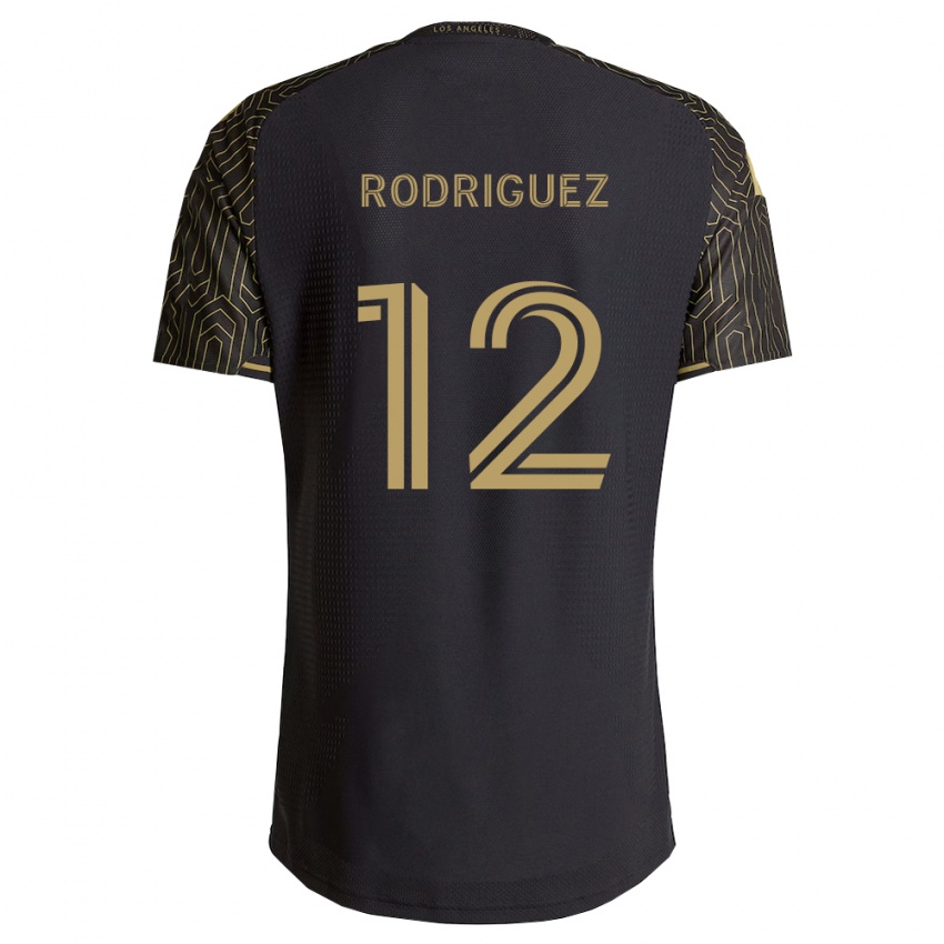 גברים Jeremi Rodriguez #12 חום שחור ג'רזי ביתית 2026/27 חולצה קצרה