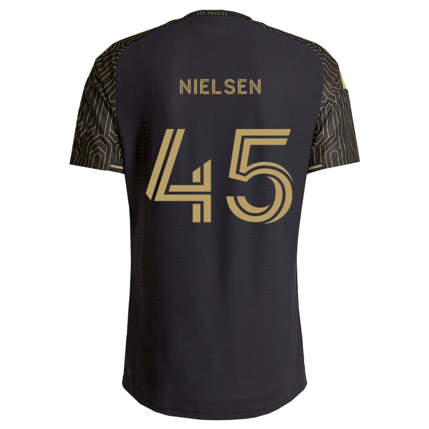 גברים Kenny Nielsen #45 חום שחור ג'רזי ביתית 2026/27 חולצה קצרה