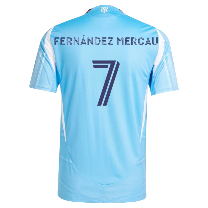 גברים Nicolás Fernández Mercau #7 כחול שמיים לבן ג'רזי ביתית 2026/27 חולצה קצרה