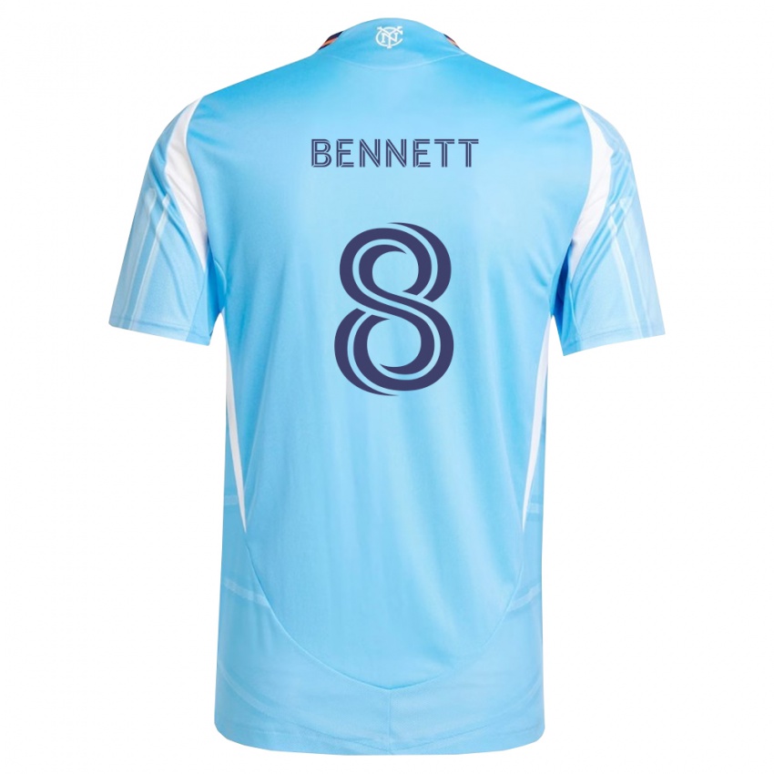 גברים Jaheem Bennett #8 כחול שמיים לבן ג'רזי ביתית 2026/27 חולצה קצרה