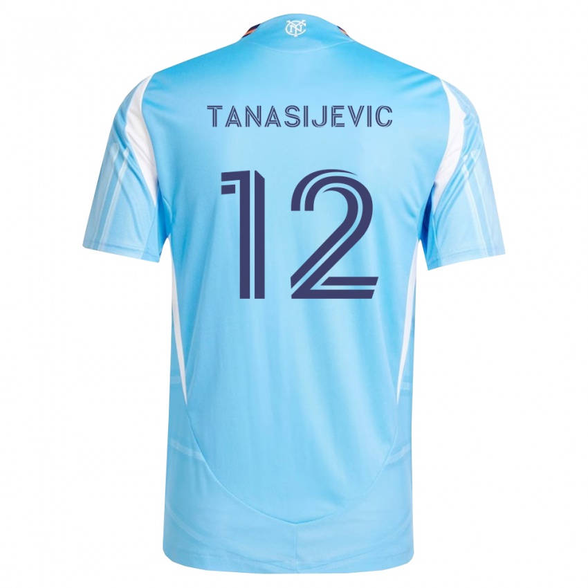 גברים סטרהינג׳ה טנסייביץ' #12 כחול שמיים לבן ג'רזי ביתית 2026/27 חולצה קצרה