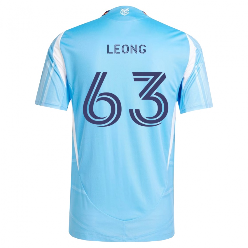 גברים Matthew Leong #63 כחול שמיים לבן ג'רזי ביתית 2026/27 חולצה קצרה