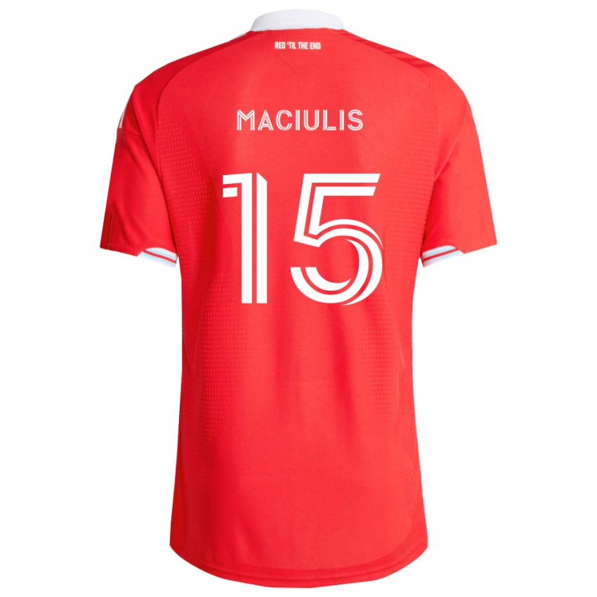גברים Matthew Maciulis #15 אדום כחול עמוק לבן ג'רזי ביתית 2026/27 חולצה קצרה
