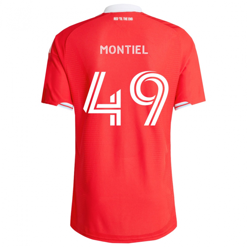 גברים Jhonier Montiel #49 אדום כחול עמוק לבן ג'רזי ביתית 2026/27 חולצה קצרה