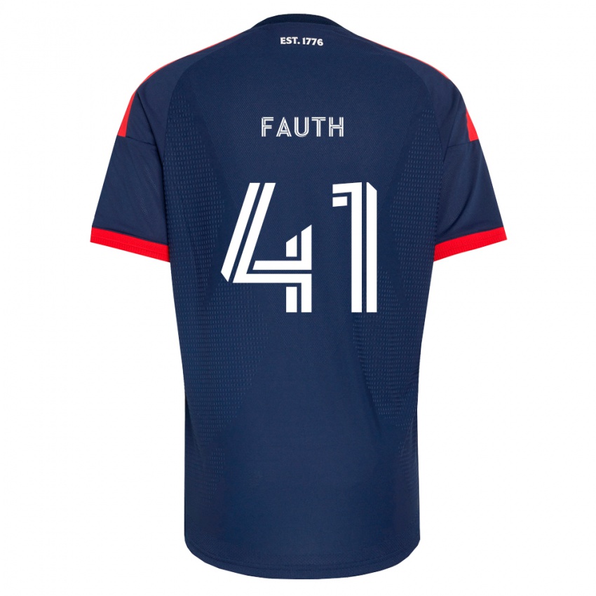 גברים Ryker Fauth #41 כחול מלכותי אדום לבן ג'רזי ביתית 2026/27 חולצה קצרה