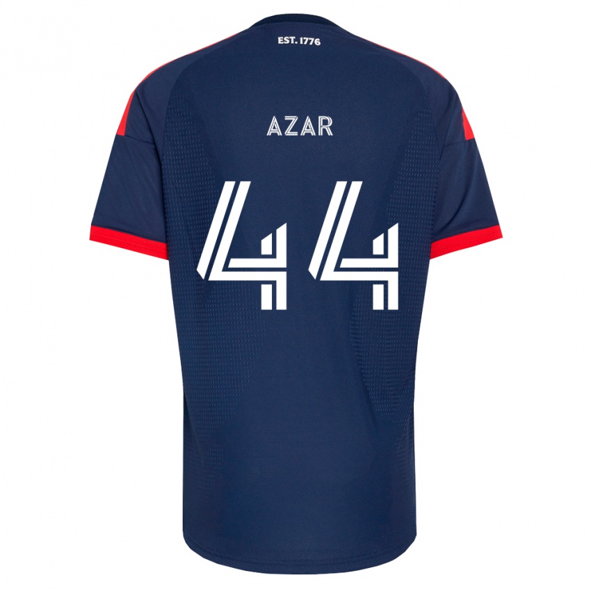 גברים Logan Azar #44 כחול מלכותי אדום לבן ג'רזי ביתית 2026/27 חולצה קצרה