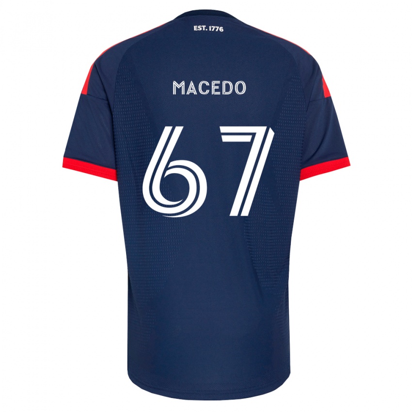 גברים Josh Macedo #67 כחול מלכותי אדום לבן ג'רזי ביתית 2026/27 חולצה קצרה