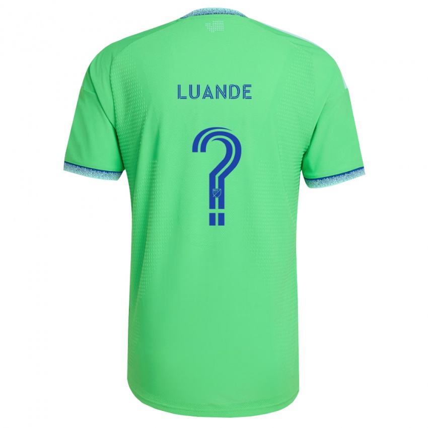גברים Michael Luande #0 ירוק כחול בהיר ג'רזי ביתית 2026/27 חולצה קצרה