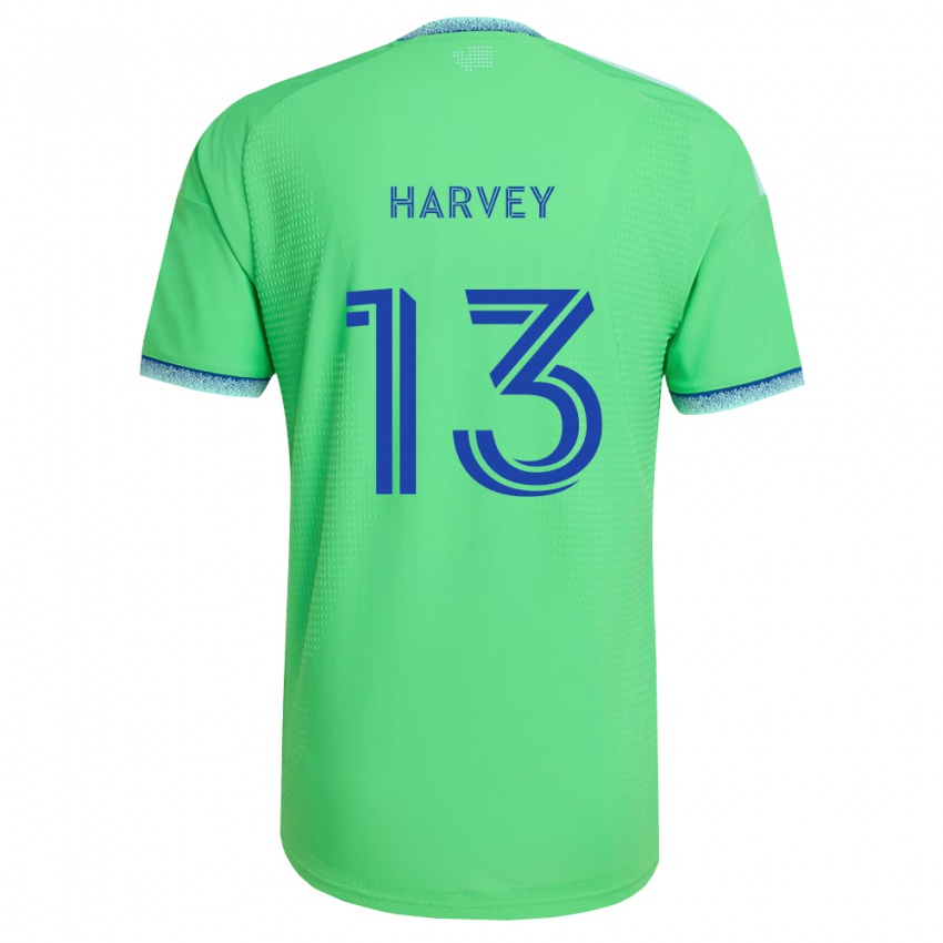 גברים Samuel Harvey #13 ירוק כחול בהיר ג'רזי ביתית 2026/27 חולצה קצרה