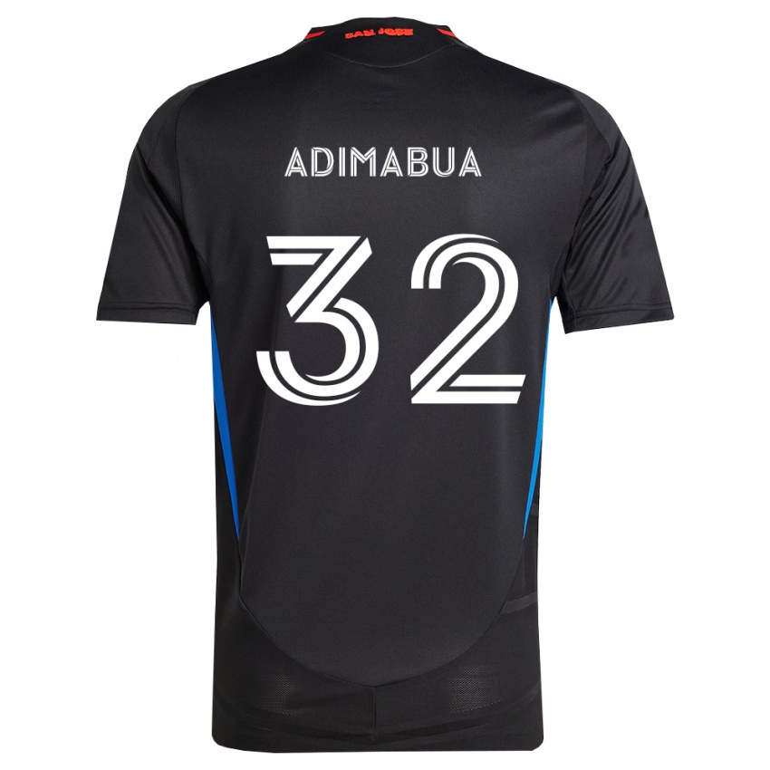 גברים Nonso Adimabua #32 כחול לבן שחור ג'רזי ביתית 2026/27 חולצה קצרה