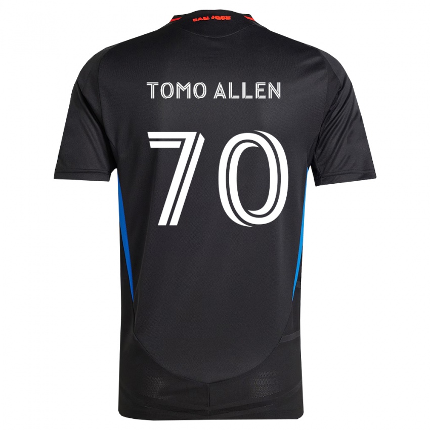 גברים Tomo Allen #70 כחול לבן שחור ג'רזי ביתית 2026/27 חולצה קצרה