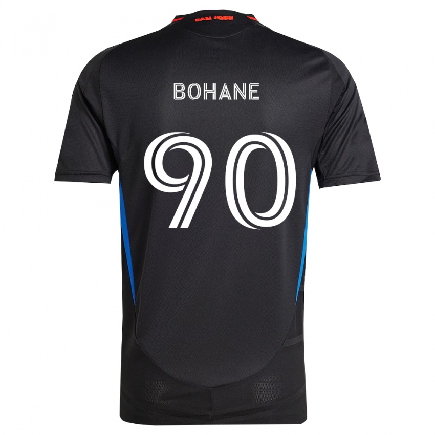 גברים Zach Bohane #90 כחול לבן שחור ג'רזי ביתית 2026/27 חולצה קצרה