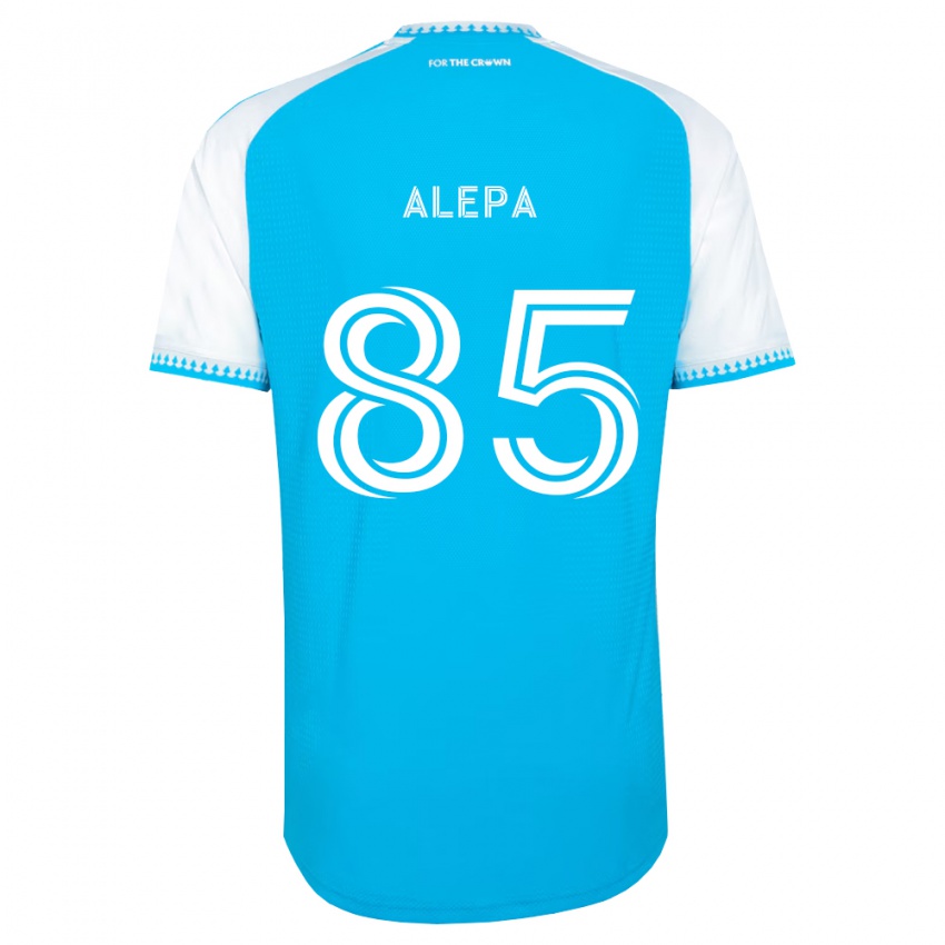 גברים Landon Alepa #85 כחול שמיים לבן שחור ג'רזי ביתית 2026/27 חולצה קצרה
