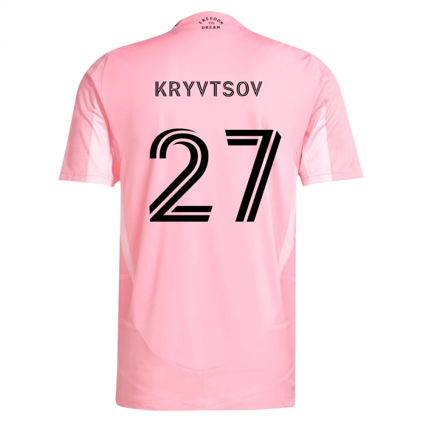 גברים סרגיי קריבצוב #27 ורוד שחור ג'רזי ביתית 2026/27 חולצה קצרה