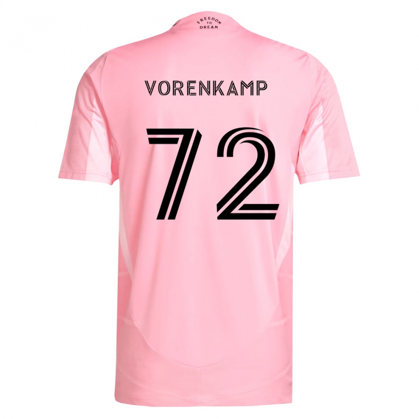 גברים Theo Vorenkamp #72 ורוד שחור ג'רזי ביתית 2026/27 חולצה קצרה